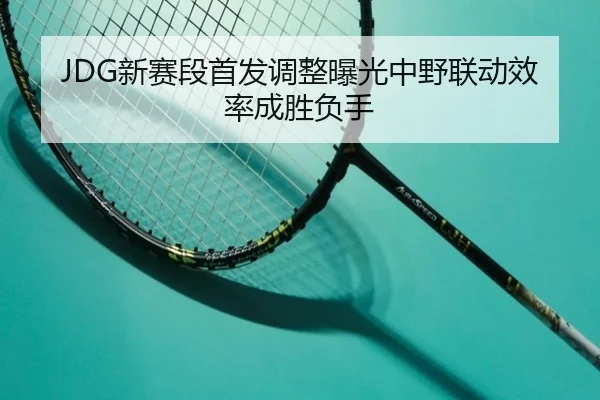 JDG新赛段首发调整曝光中野联动效率成胜负手